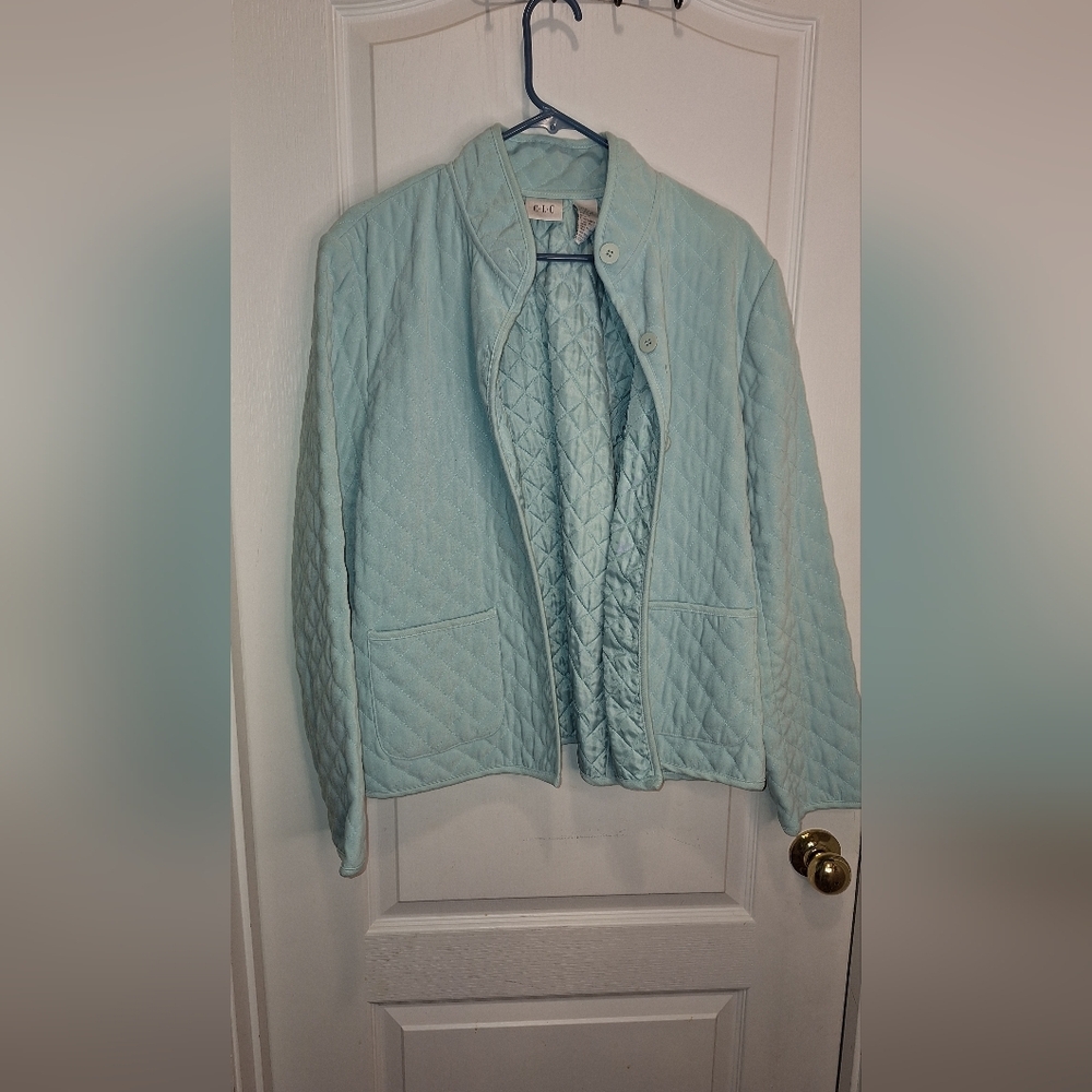 CLC / QUILTED JACKET / BLUE/ LARGE